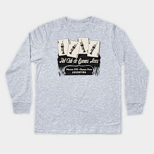 Vintage Buenos Aires Argentina Jazz Club Kids Long Sleeve T-Shirt